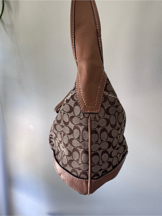 Y2K Coach Signature Canvas Ergo Hobo Bag 11297